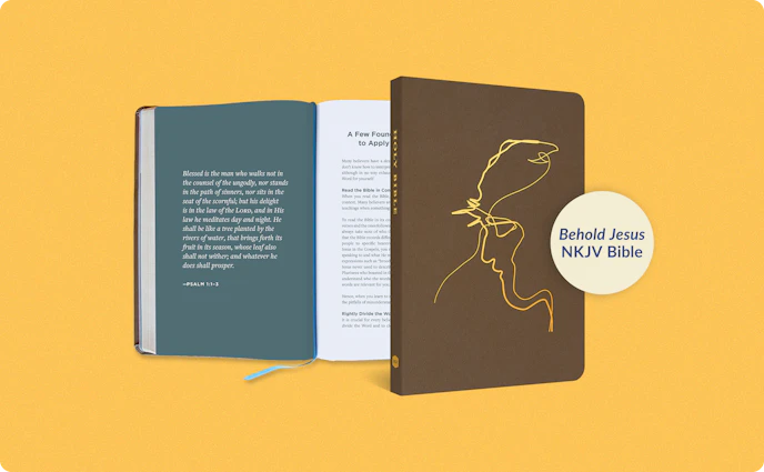Limited-edition Behold Jesus NKJV Bible
